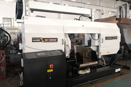 Fully Automatic PLC Control Horizontal Straight Cutting Bandsaws GZ4265（CH-650HA)