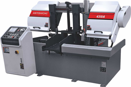 430 fully automatic PLC control horizontal cutting bandsaws