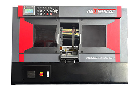 Fully Automatic Dual Column Metal Band Saw Machine With Protective Cover