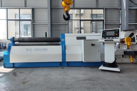 W12-6X1500/W12-10X1500 Four-roller CNC Plate Rolling Machine
